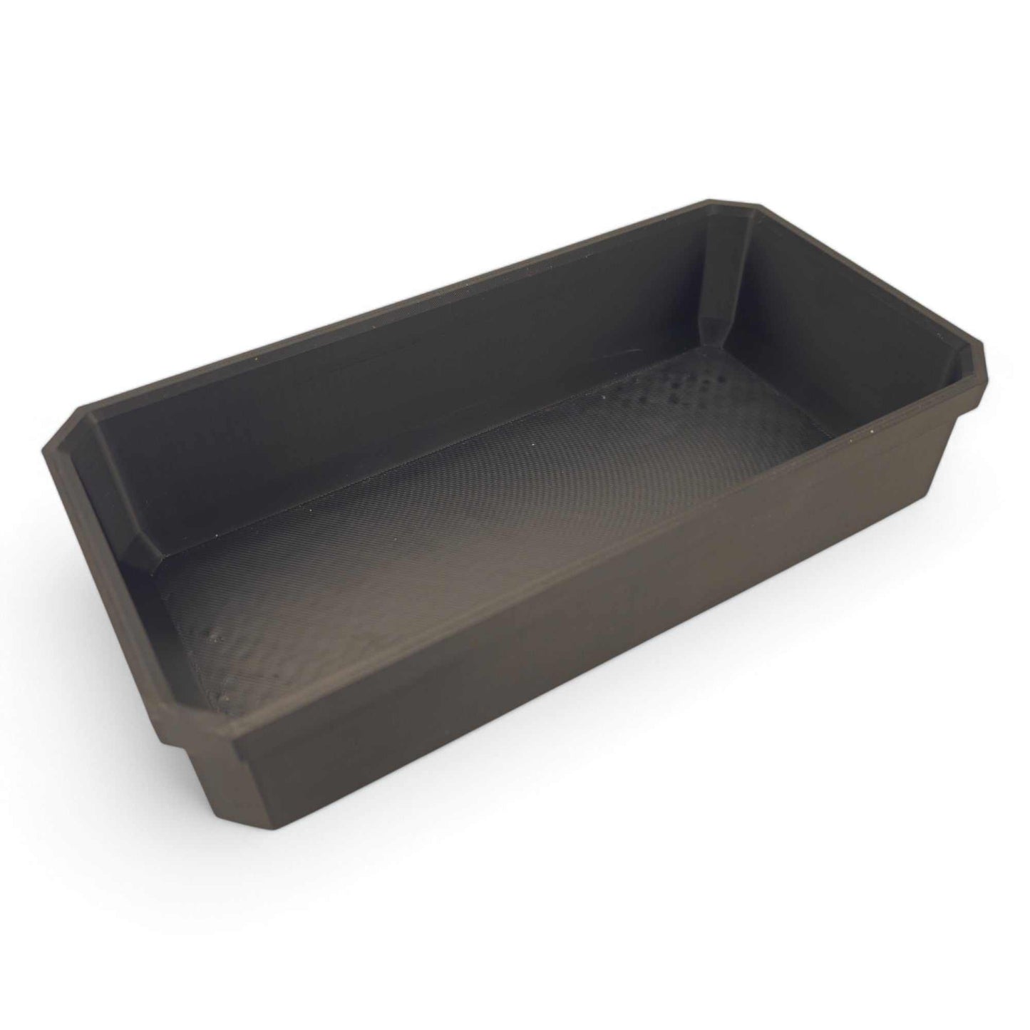 Black Milwaukee Pack-out Slim long bin with no divider for organizing longer tools and accessories