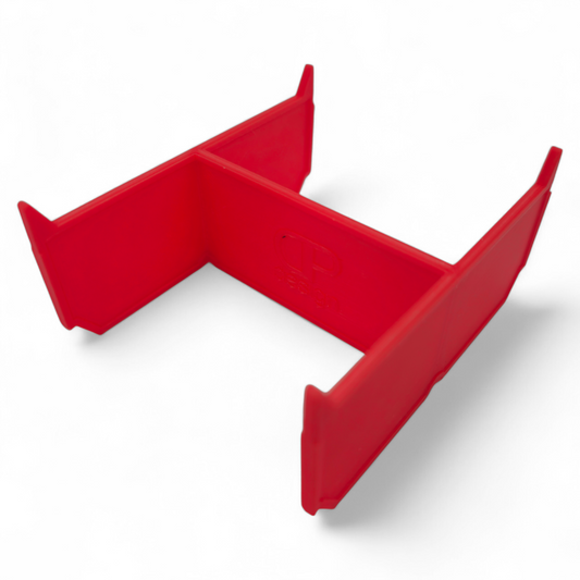 Milwaukee Packout Low Profile Large Cubby Divider H red durable PETG plastic.