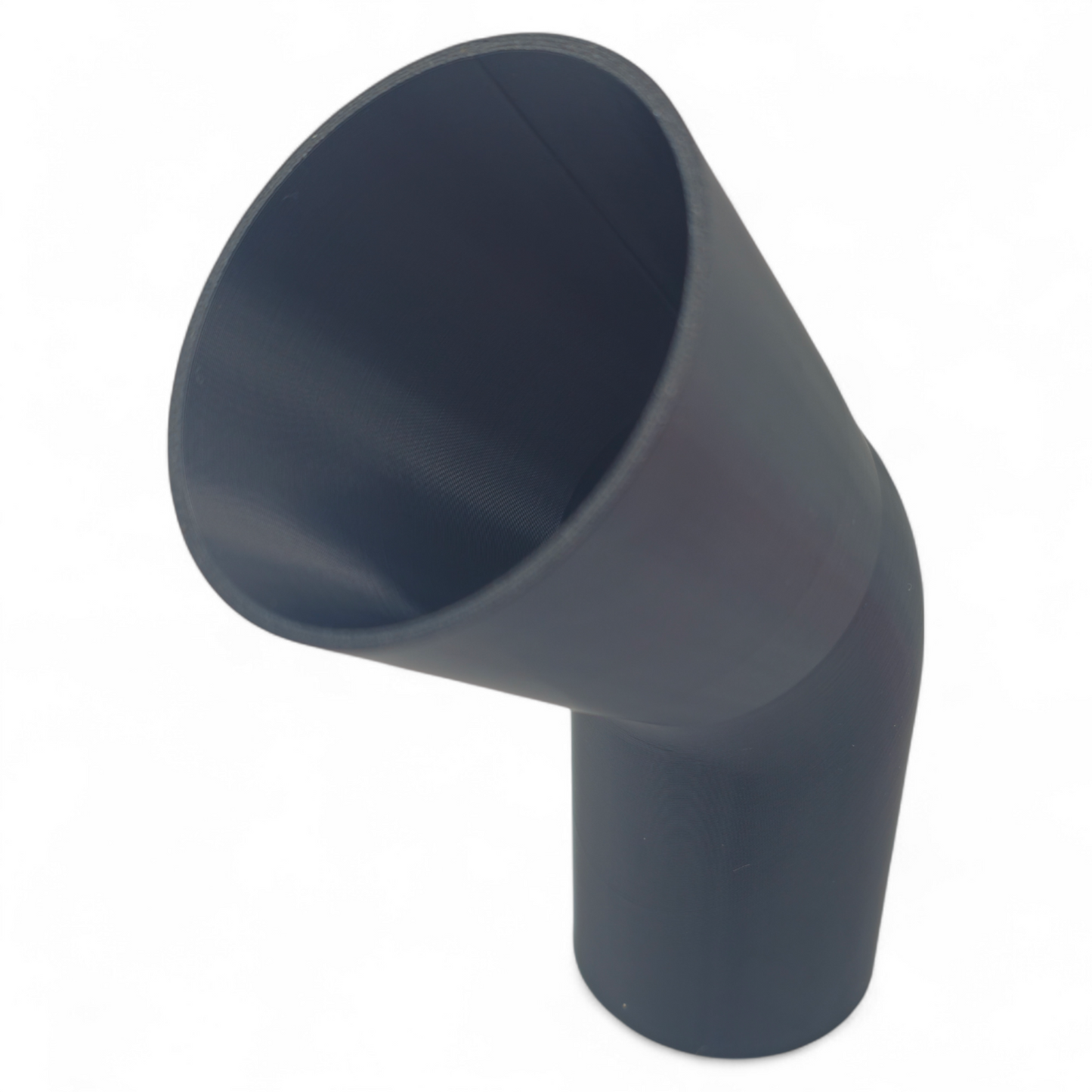 Black Milwaukee 2623-20 chip deflector exhaust port adapter for 3.25 inch planer, made of durable PETG material.
