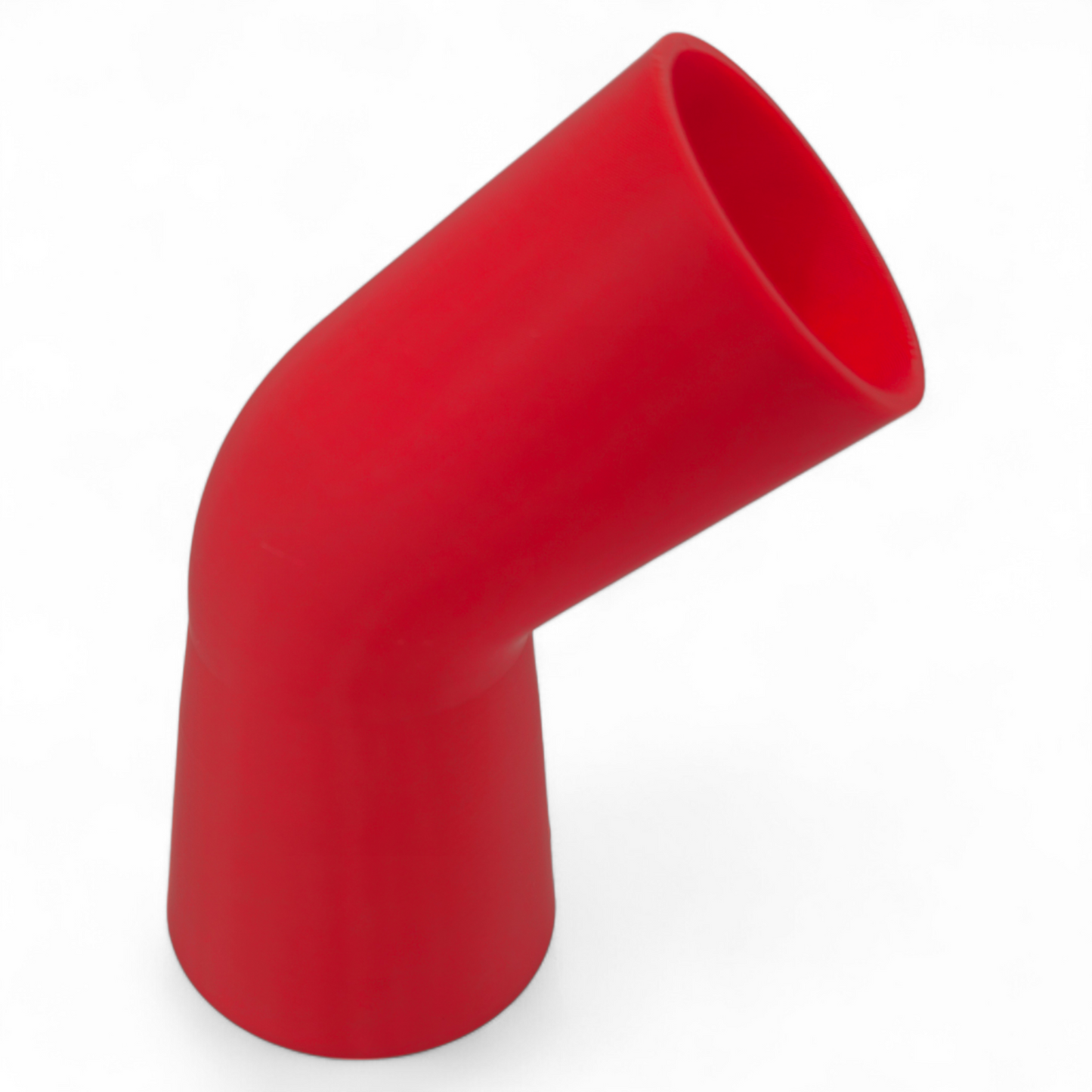 Red Milwaukee 2623-20 chip deflector exhaust port adapter for 3.25-inch planer, made from durable PETG plastic in the USA.