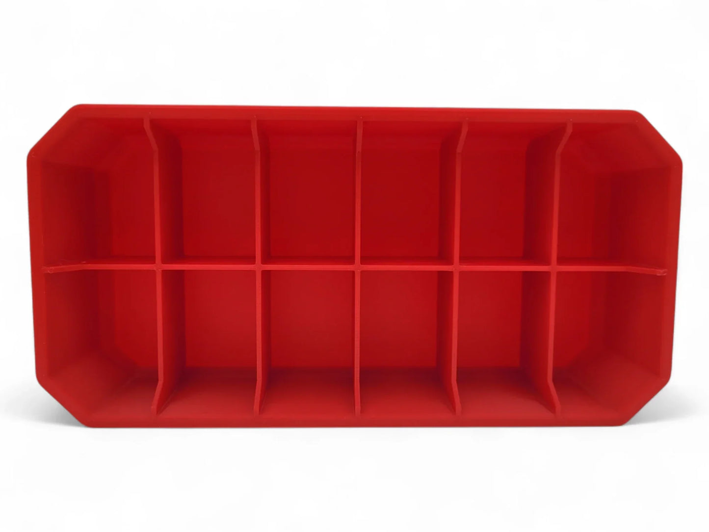 6x2 Tray for Packout Low Profile – Top View- Red
