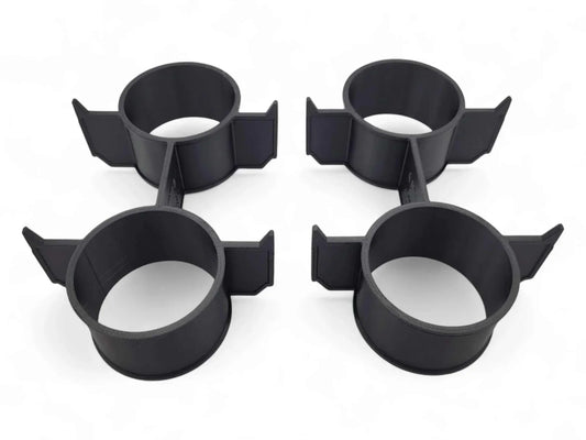 Milwaukee Packout low profile 6-hole bin dividers in black PETG