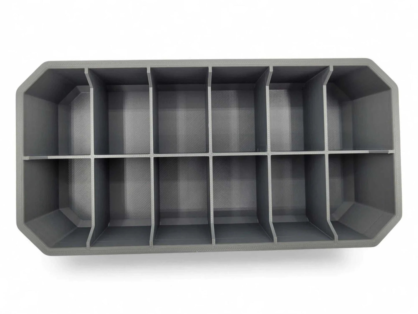 6x2 Tray for Packout Low Profile – Top View - Gray
