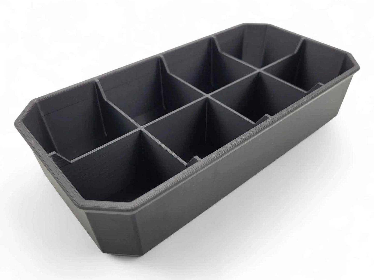 8-Compartment Tray for Packout Low Profile – Top View - Black