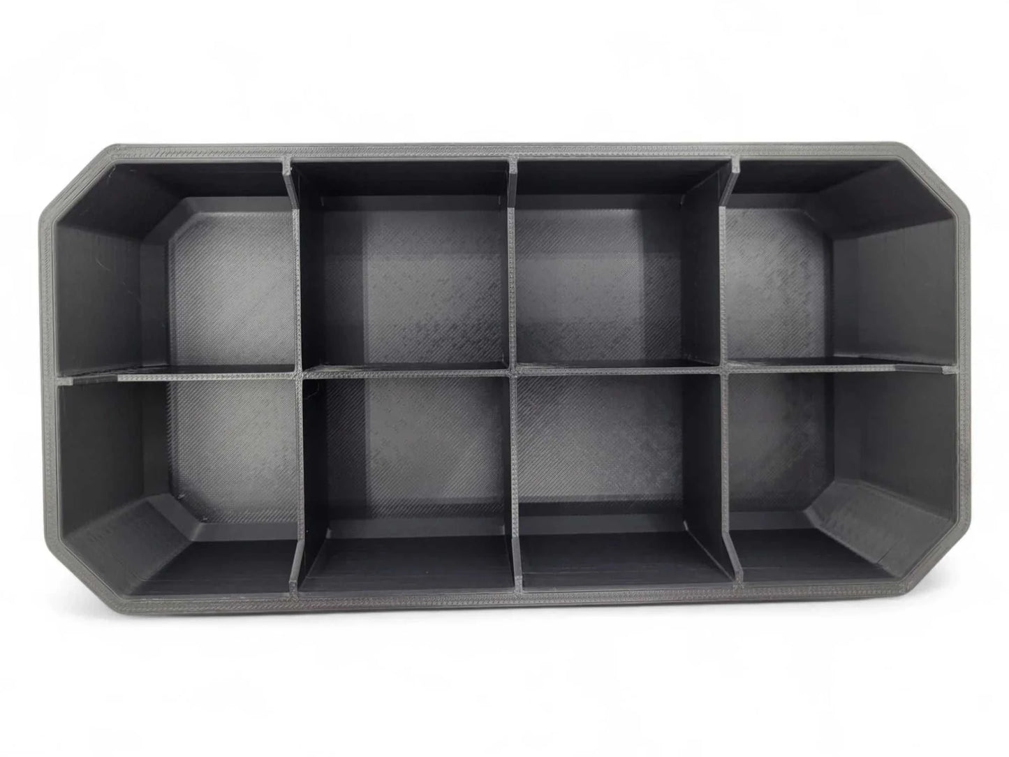 8-Compartment Tray for Packout Low Profile – Top View - Black