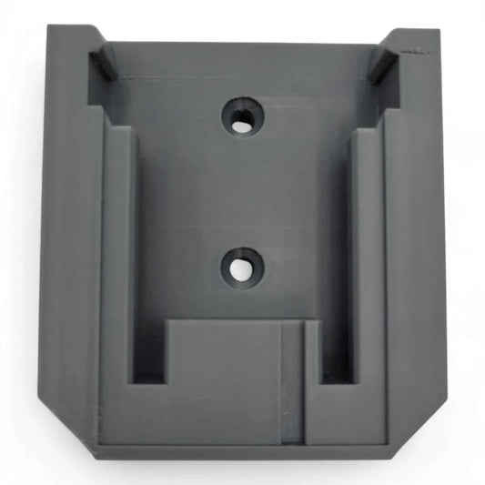 Heavy-duty Milwaukee M18 Battery Wall Mount made from durable PETG with secure click-in design for easy installation.