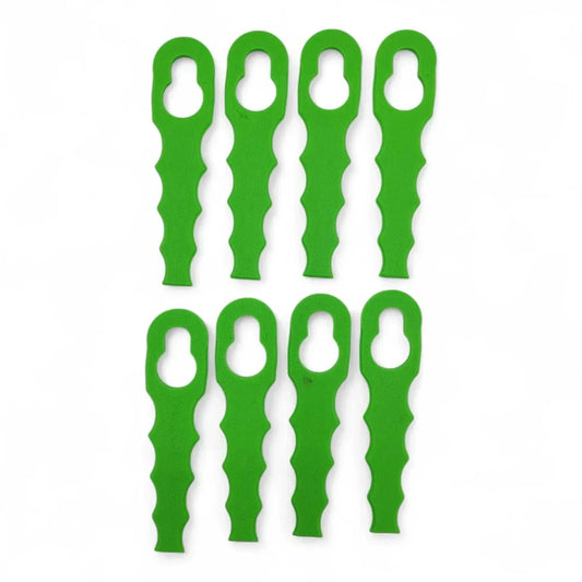 Replacement blades for Ryobi 18V ONE+ trimmer, 8-pack, durable 3D printed.