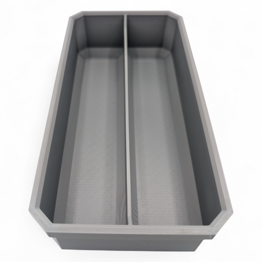 Milwaukee Packout Long Bin Insert slim - 2 Compartments - Gray