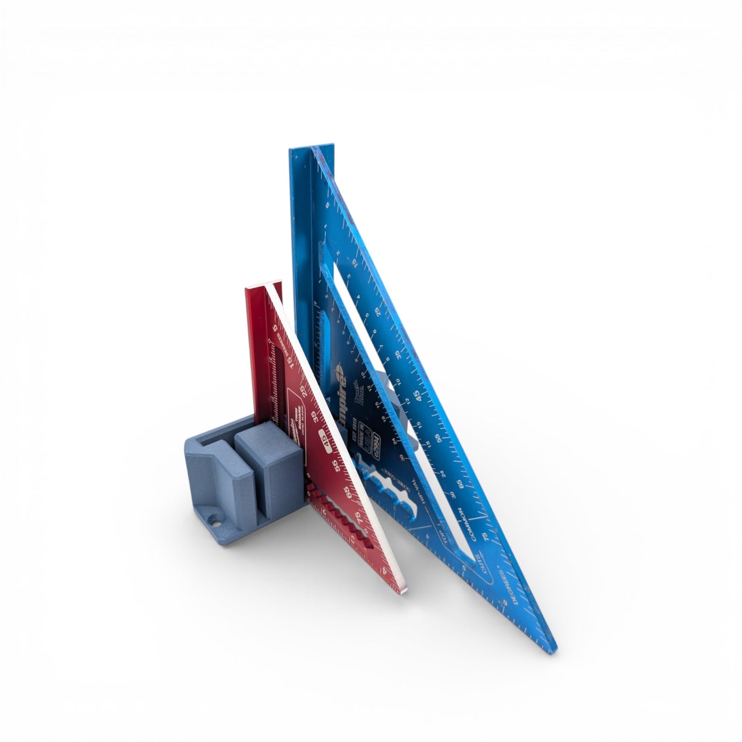 Quadruple Speed Square Wall Mount – 4 Slot Tool Holder for Layout Squares