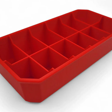 6x2 red tray for Packout Compact Low Profile Organizer with 12 compartments.