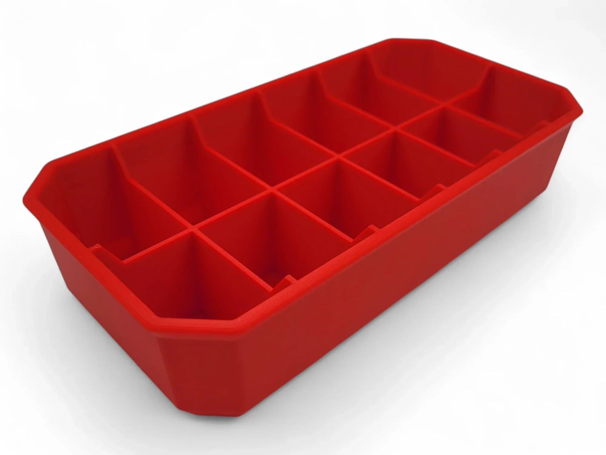 6x2 red tray for Packout Compact Low Profile Organizer with 12 compartments.