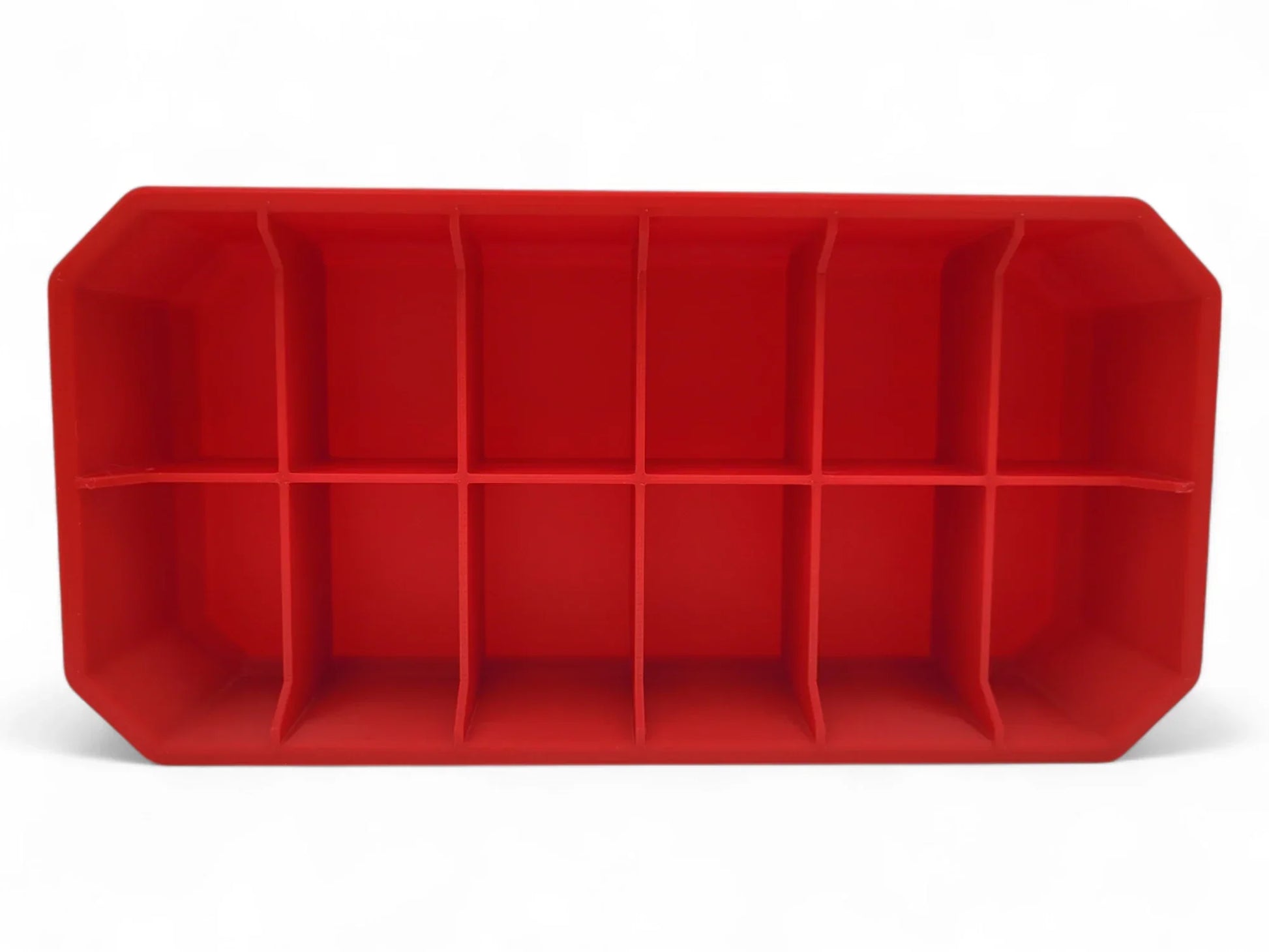 6x2 Tray for Packout Low Profile – Top View- Red