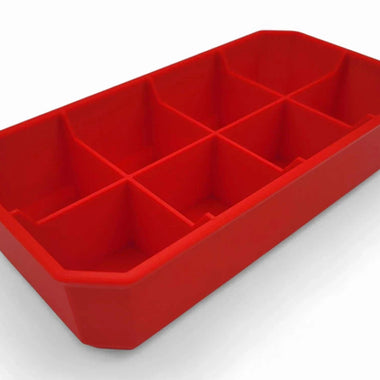 8-compartment tray for Milwaukee Packout organizer, red, durable PETG plastic, optimal small parts storage.