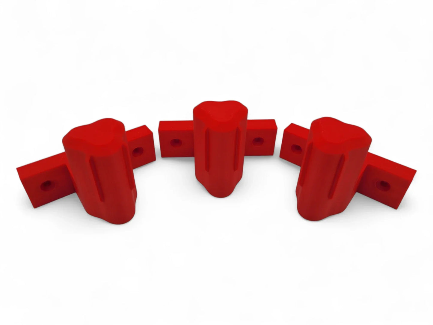 Wall Mounts for Milwaukee M12 Tools – Set of 3 Red Vertical Heavy-Duty Brackets