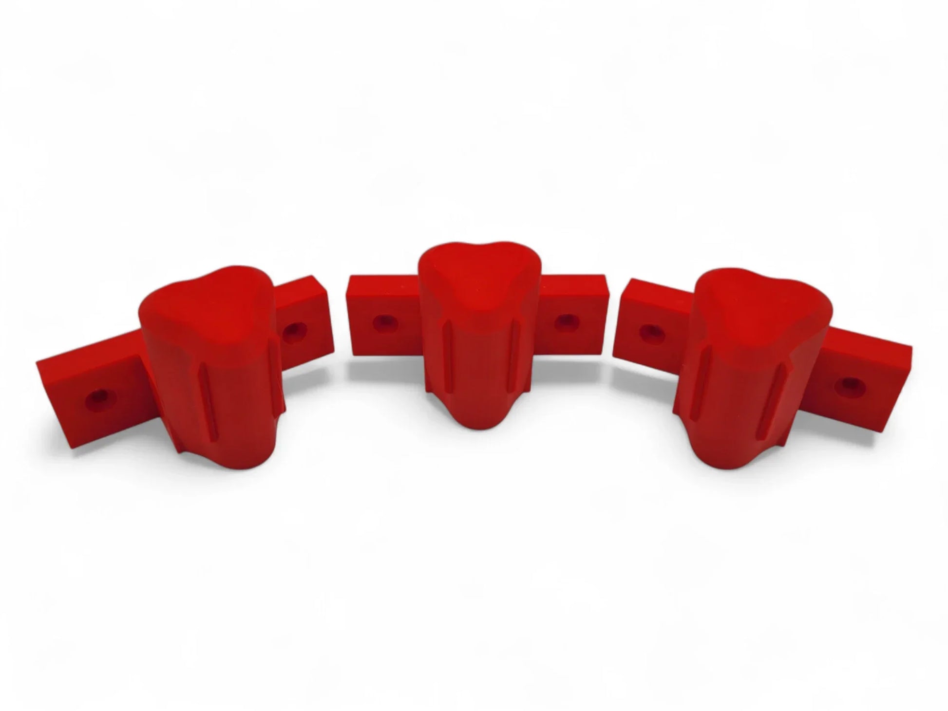 Wall Mounts for Milwaukee M12 Tools – Set of 3 Red Angled Heavy-Duty Brackets