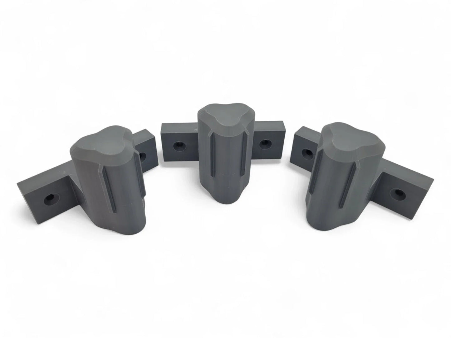 Wall Mounts for Milwaukee M12 Tools – Set of 3 Gray Vertical Heavy-Duty Brackets