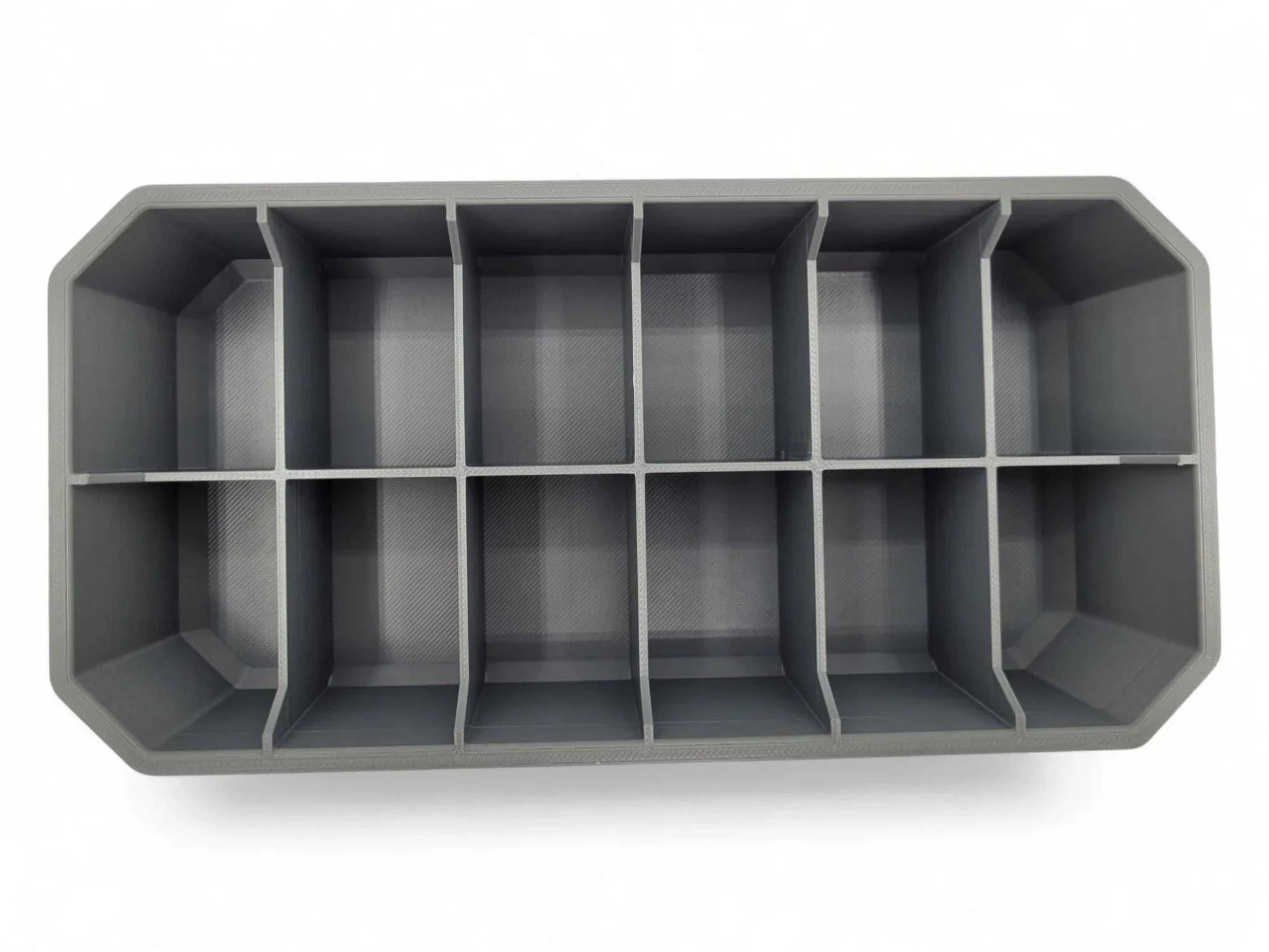 6x2 Tray for Packout Low Profile – Top View - Gray