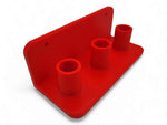 Wall mount holder for Milwaukee AIR-TIP 49-90-2019A accessories, red, durable plastic.