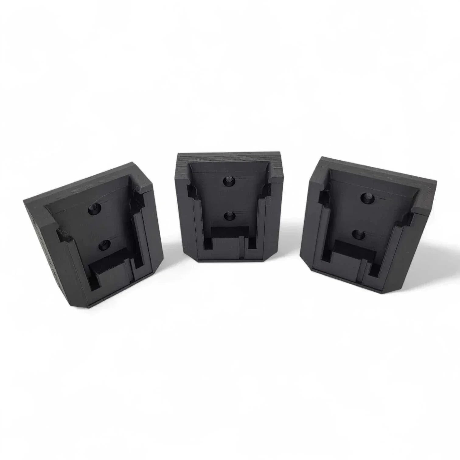 Milwaukee M18 Battery Wall Mounts – 3 Pack, Heavy Duty PETG, Made in USA.