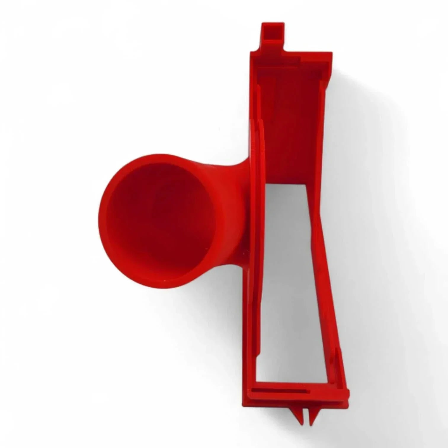 Milwaukee M18 Grinder Dust Collection Adapter for Type 1 guard, red, improves dust control.