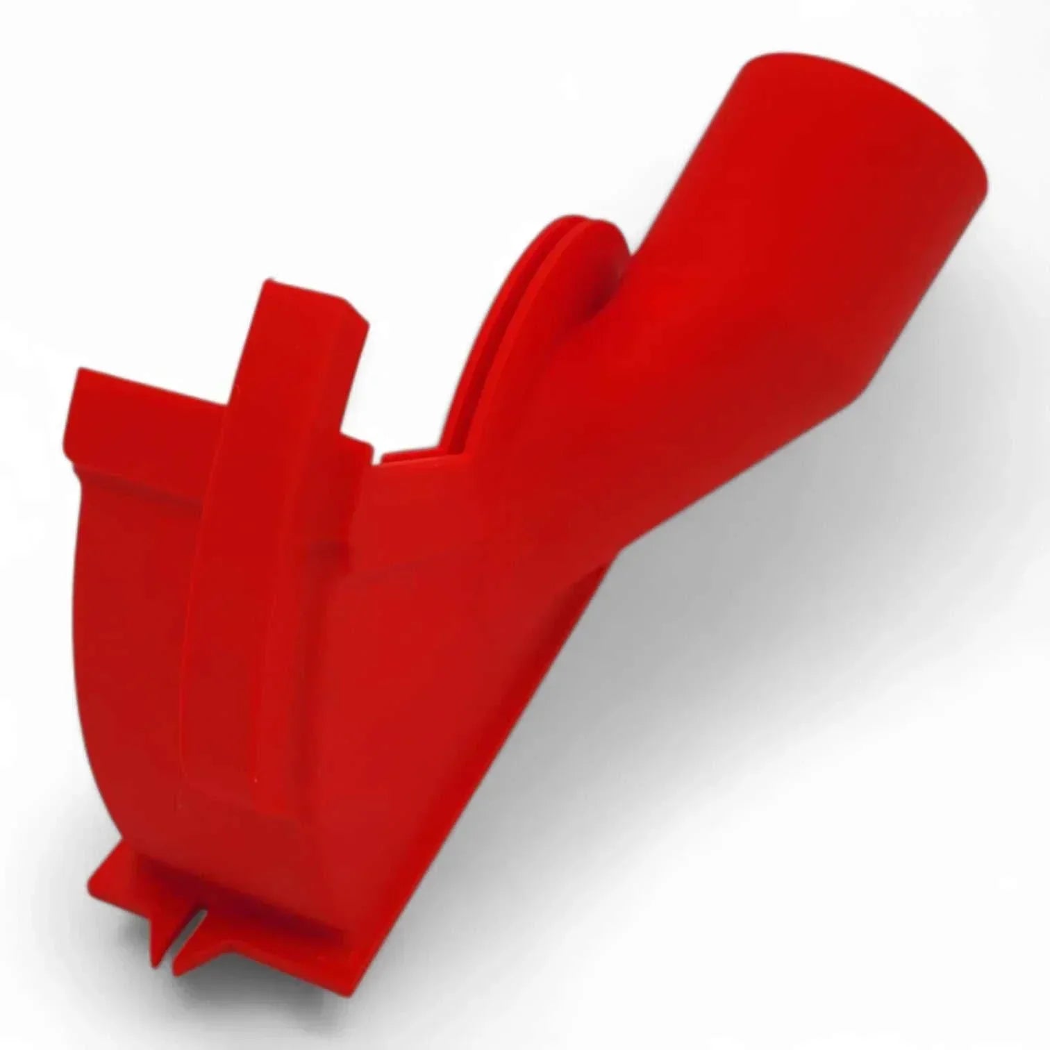 Milwaukee M18 Grinder Dust Collection Adapter, Type 1 Guard Compatible, red, vacuum connection, masonry and concrete cutting use.