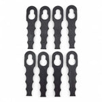 8-pack of durable 3D-printed replacement blades for Ryobi 18V ONE+ Trimmer.