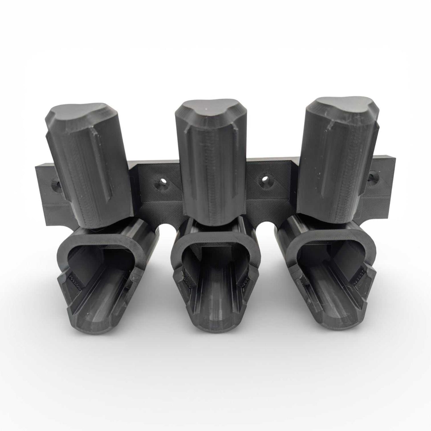 Milwaukee M12 Tool and Battery Wall Mount – Deluxe 3 Tool 3 Locking Battery Holder