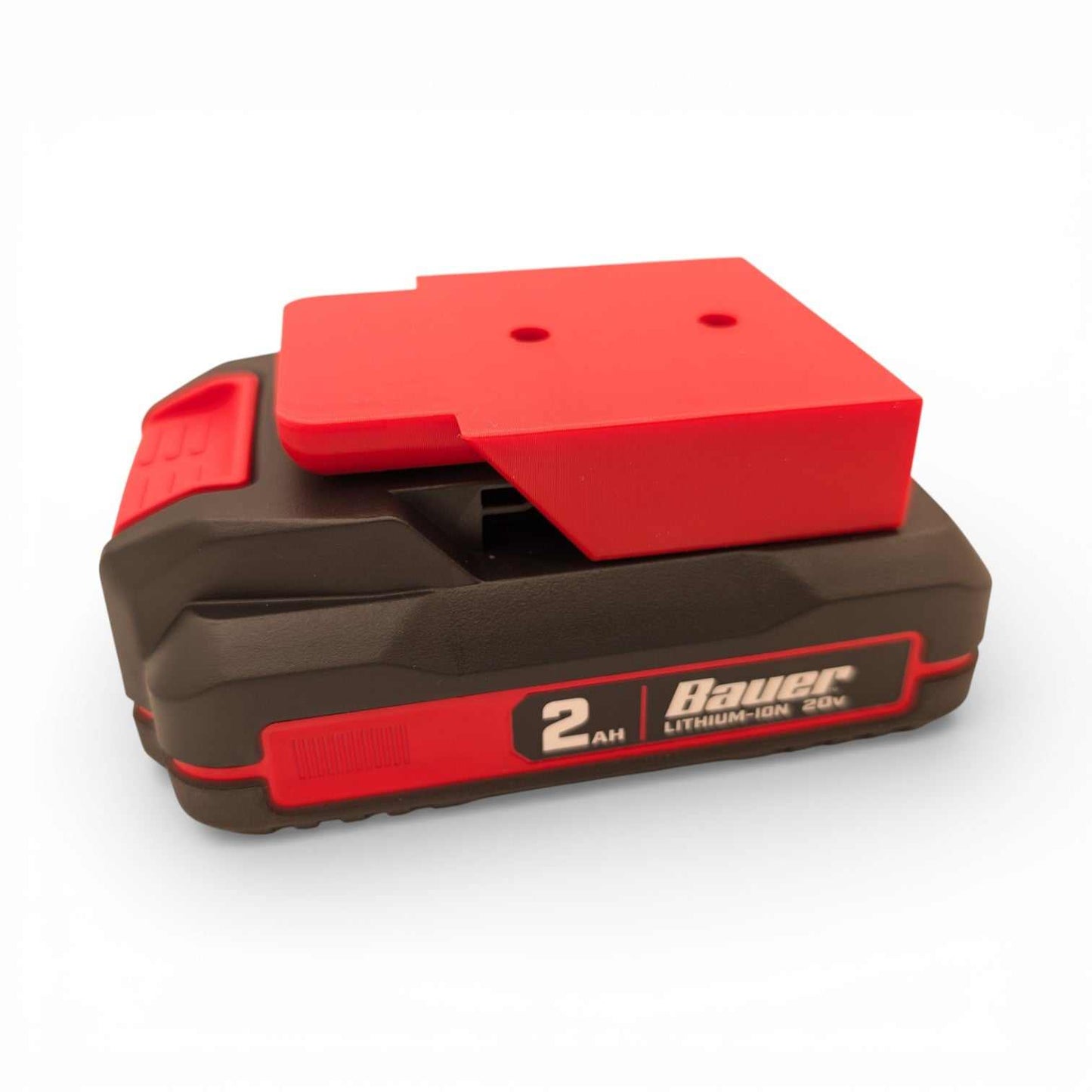 Bauer 20V Locking Battery Mount – Secure Wall Holder for 20V Batteries